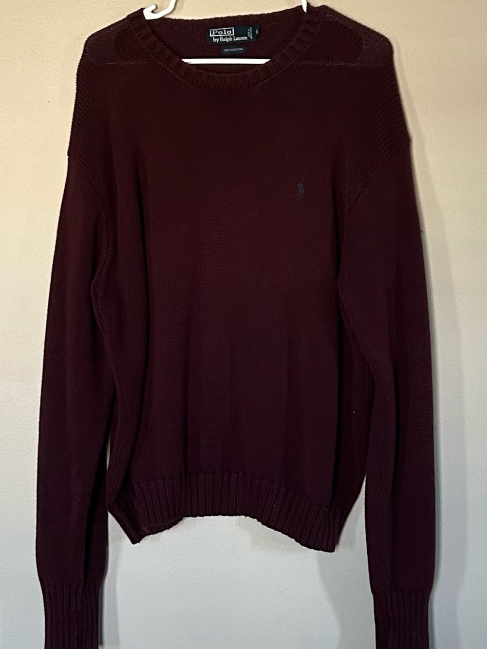Ralph Lauren Men's Crewneck Sweater - Burgundy